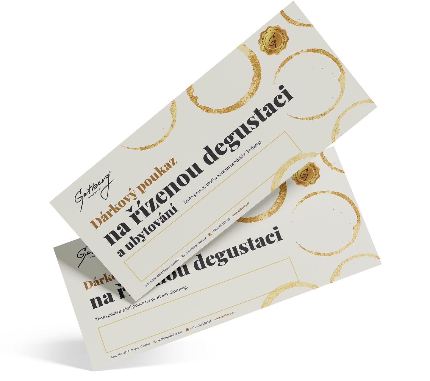 Dárkový poukaz na řízenou degustaci vč. ubytování pro 2 osoby